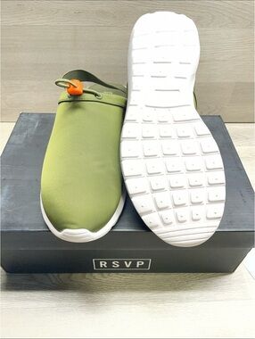 RSVP Janice Olive Nylon Shoe Box Label #75